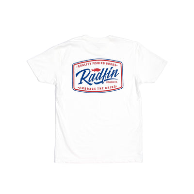 Men's White Print T-Shirt